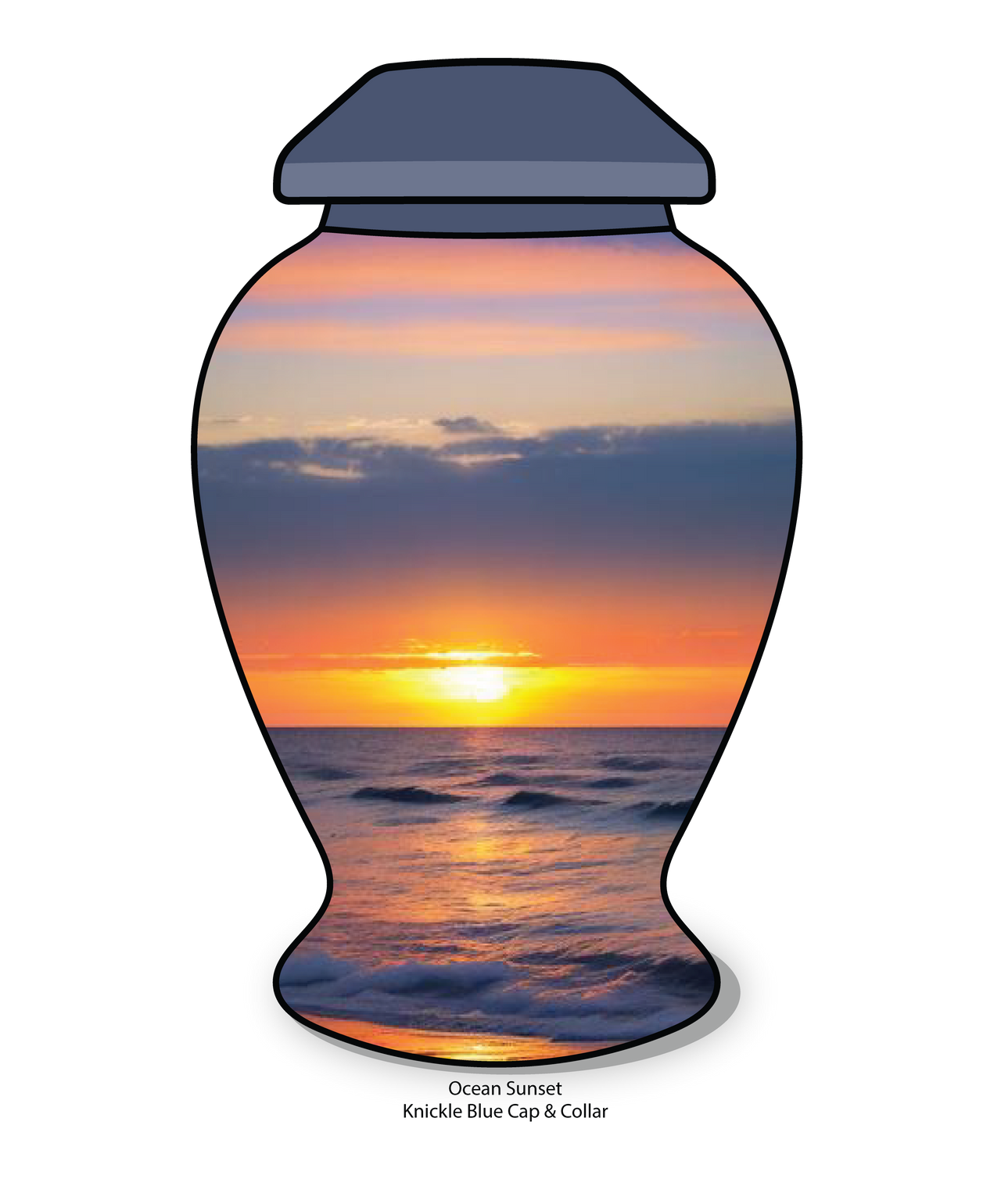 Ocean Sunset Base Urn Wrap | Eturnal Wear