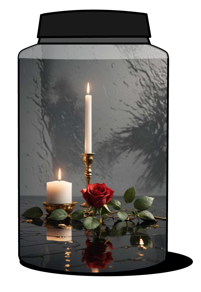Candle and Rose Urn Wrap | Eturnal Wear