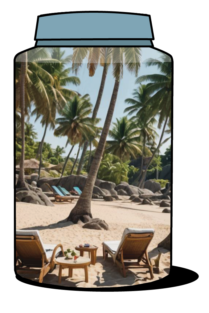 Beach Lover Cylinder | Beach Print Cylinder | Eturnal Wear