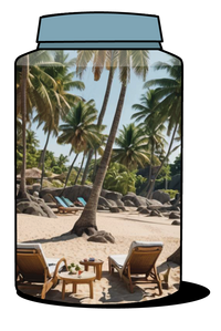 Thumbnail for Beach Lover Cylinder | Beach Print Cylinder | Eturnal Wear