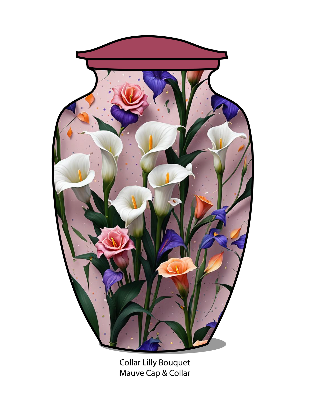 Lily Bouquet Urn Wrap | Personalize Urn Wrap | Eturnal Wear