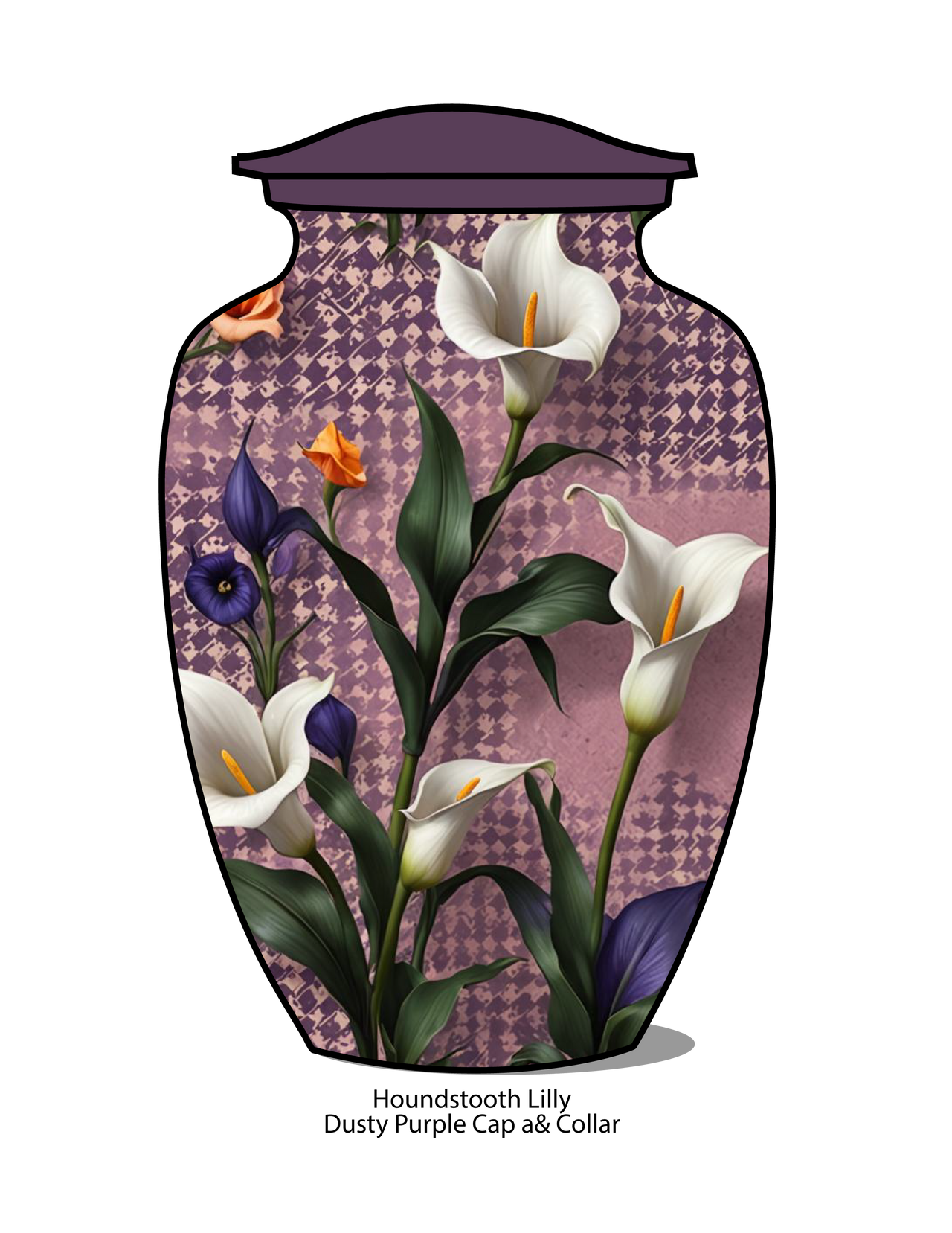 Lily Houndstooth Vase Urn | Eturnal Wear