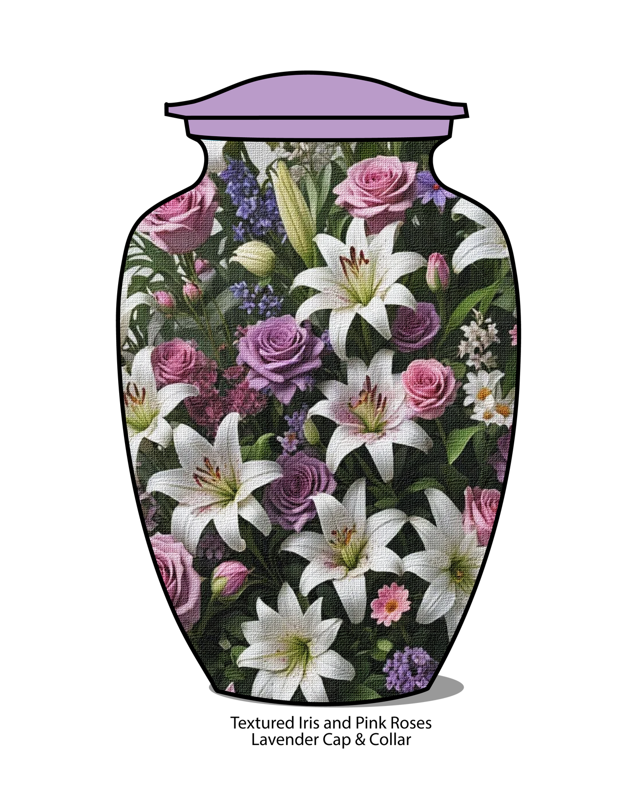 Irises and Roses Vase Urn | Eturnal Wear