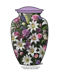 Thumbnail for Irises and Roses Vase Urn | Eturnal Wear