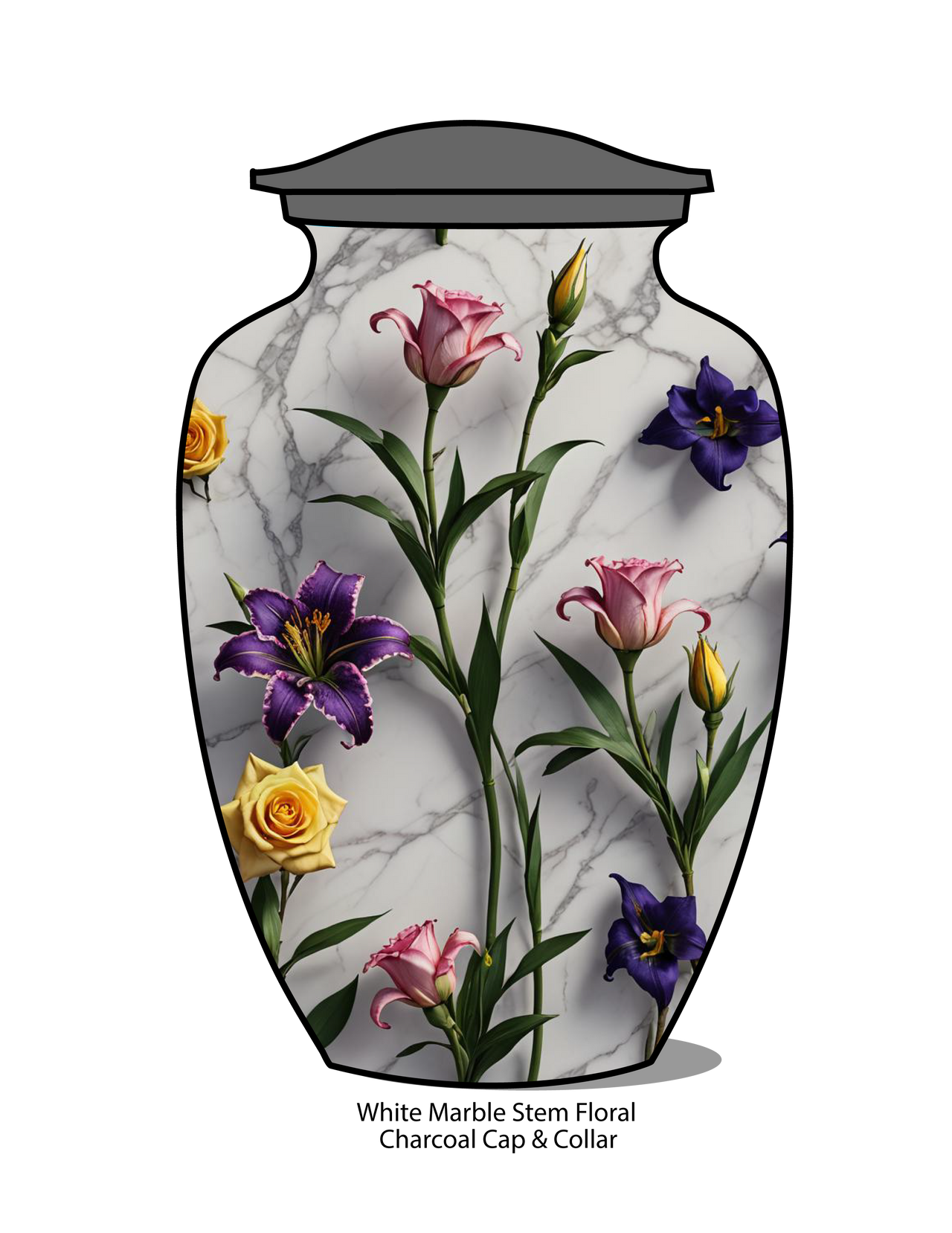 Marble Floral Vase Urn | Eturnal Wear