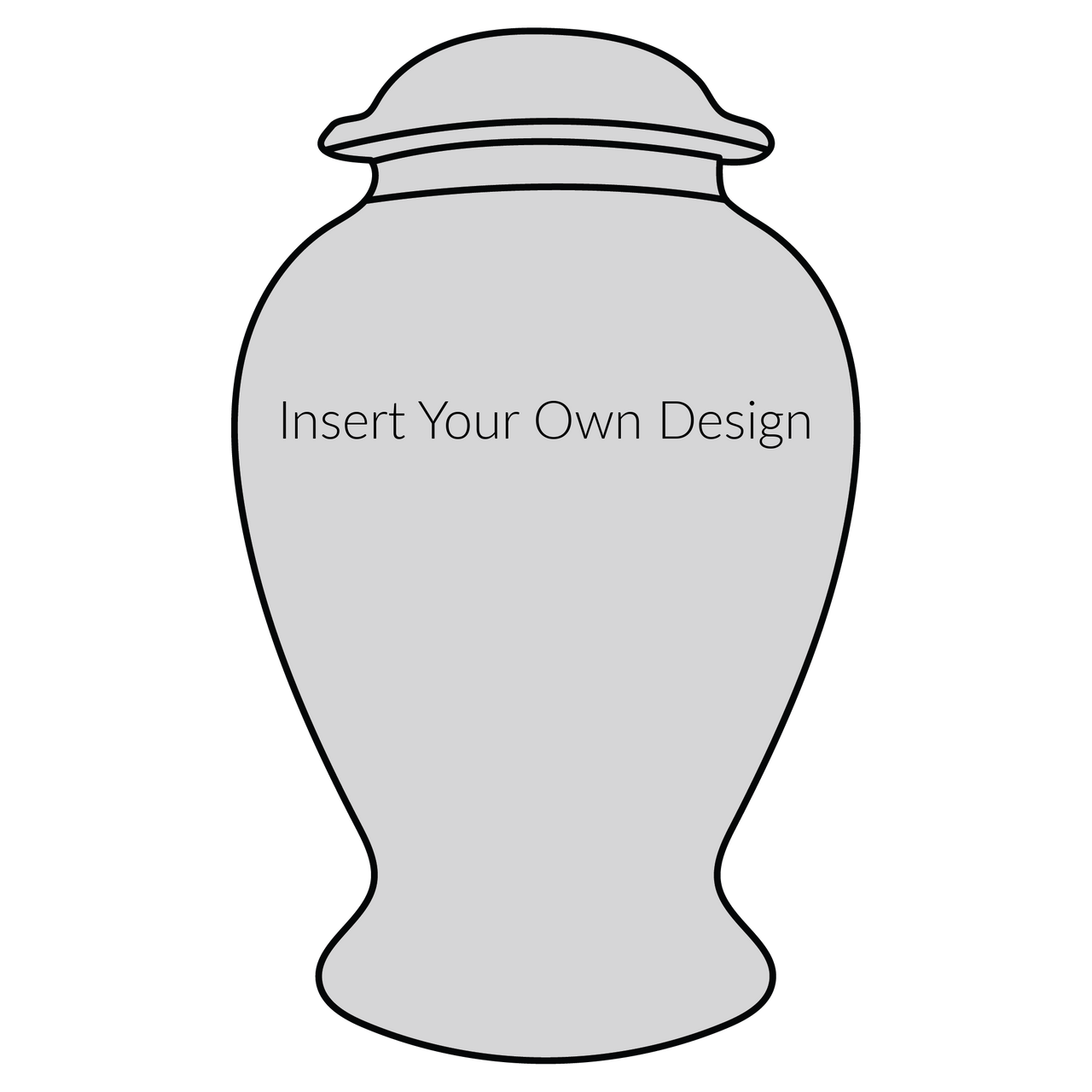 Customized Wide Base Shape Urn | Eturnal Wear