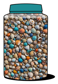 Thumbnail for Sea Shells Cylender Urn | Sea Shells Urn Wrap | Eturnal Wear